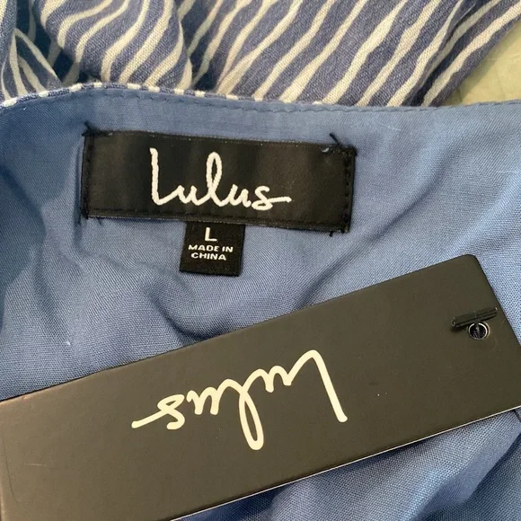 Lulu's Blue Striped Jumpsuit - Picture 7 of 8